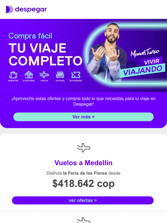 ¡Compra tu viaje completo en Despegar a precios increíbles! 💜🏃‍♂️