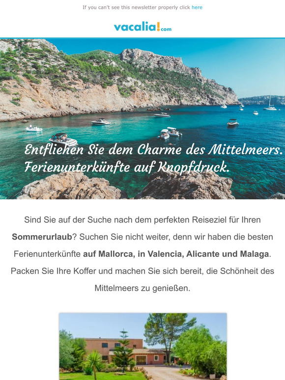 Entdecken Sie den sommerlichen Charme von Mallorca, Valencia, Alicante und Málaga!