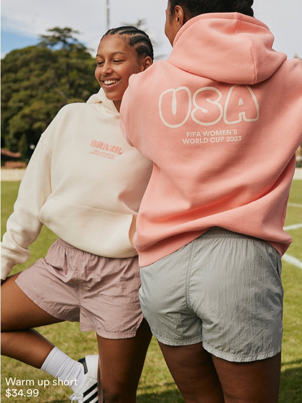 Warm up short $34.99. Click to shop.