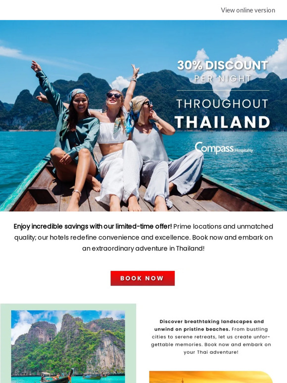 Last Chance for Up to 30% Off: Selected Thailand Properties - Book Now!
