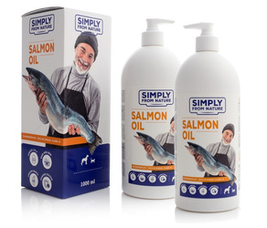 SIMPLY FROM NATURE Salmon oil 2x1000ml - Olej z łososia 2x1000 ml ZESTAW