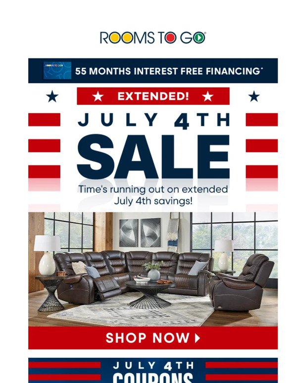 Extended July 4th savings end soon!