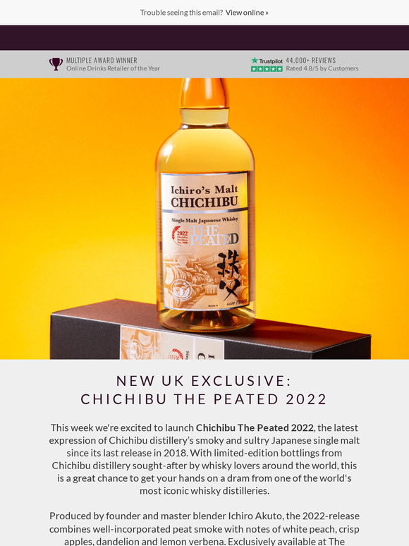 The Whisky Exchange UK Exclusive Chichibu The Peated 2022 Milled