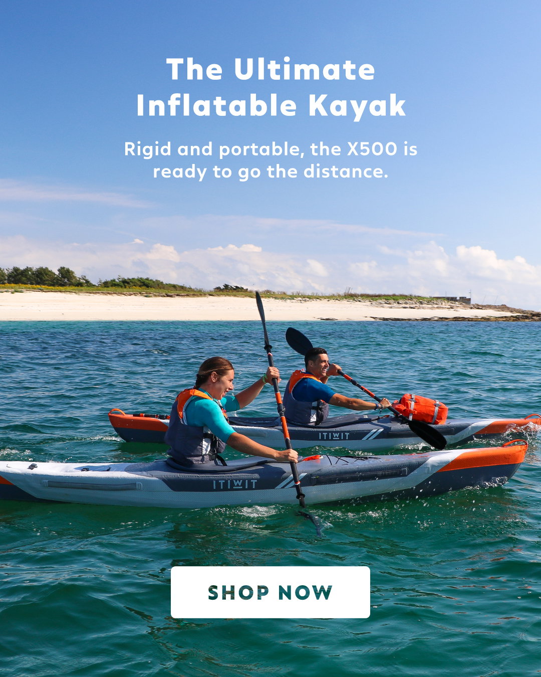 The Ultimate Inflatable Kayak - Rigid and portable, the X500 is ready to go the distance.