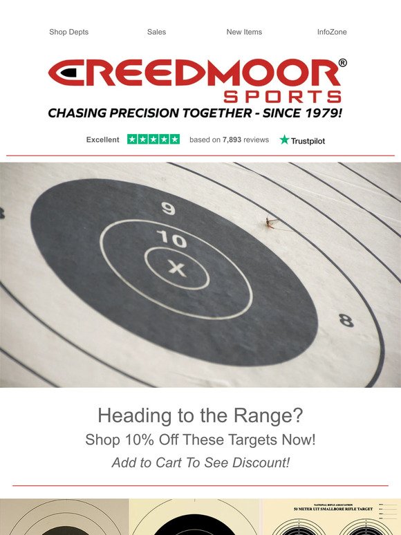 SAVE 10% Off Select Targets Now!