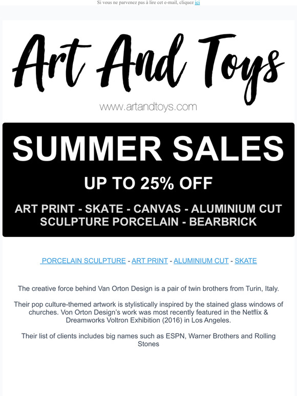 Van Orton article in SUMMER SALE !!!