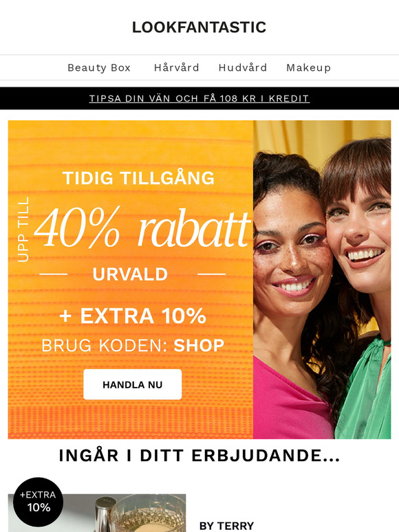 🤫 Pssst ... upp till 40% rabatt gå för det 🤫