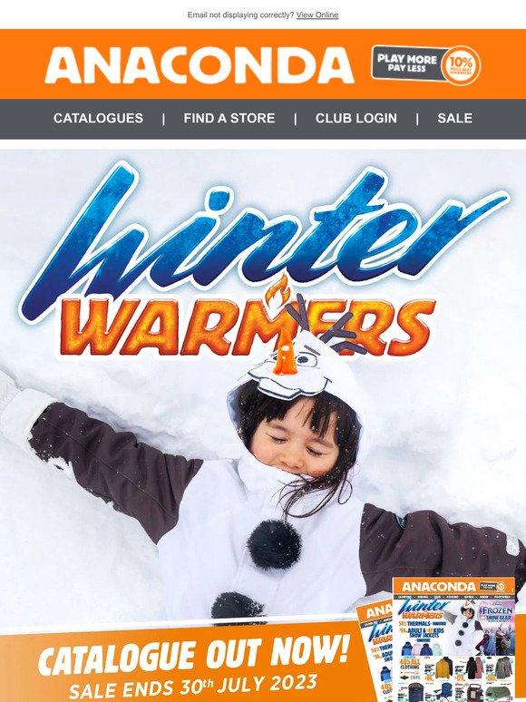 Winter Warmers Sale | CATALOGUE OUT NOW