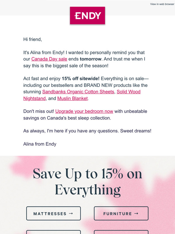Hey friend, did you place your order for 15% off?