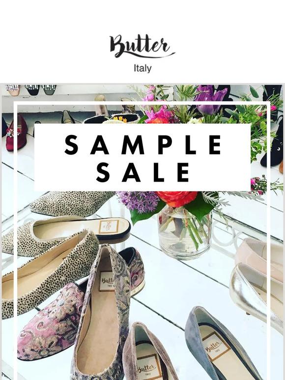 Butter shoes sale sample sale