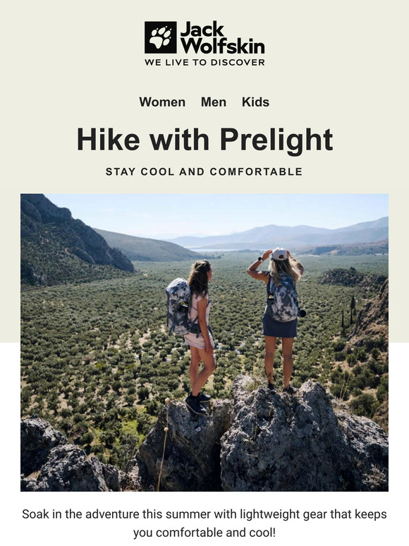 Hike in cool comfort with Prelight! ☀️🥾���