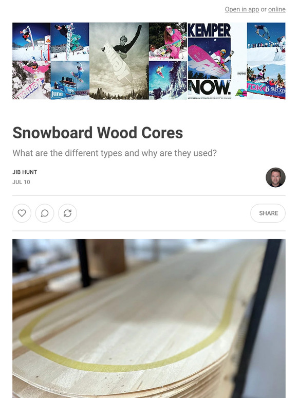 Snowboard Wood Cores