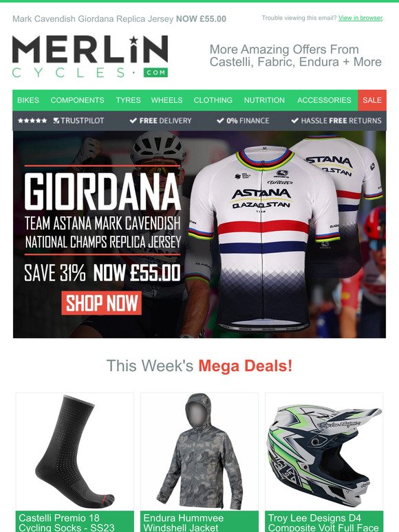 More Amazing Offers From Castelli, Fabric, Endura + More