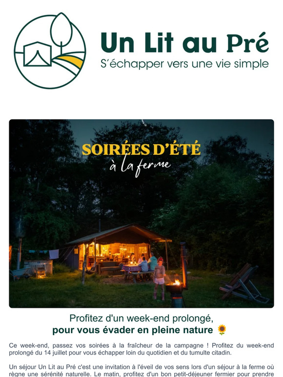 🌼 Idéal pour des vacances de dernière minute 🌼