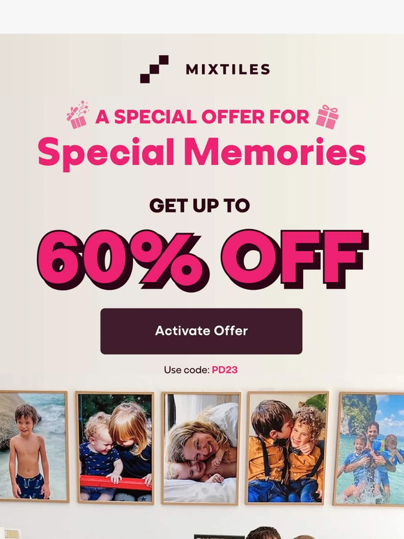 Mixtiles Email Newsletters Shop Sales, Discounts, and Coupon Codes