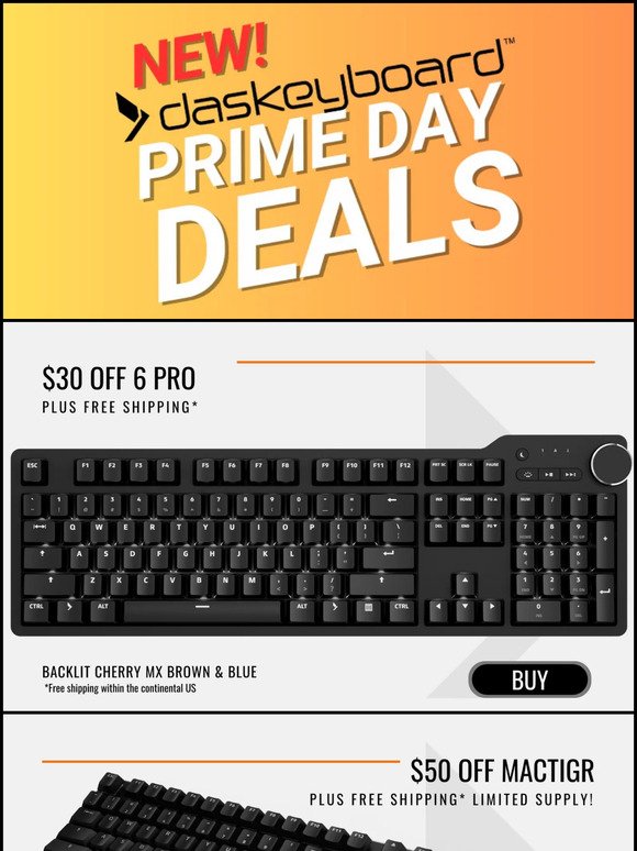 New Das Keyboard PRIME DAY Deals Just Dropped! 🔥