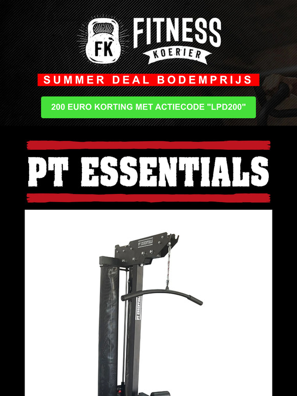 Summer Deal - PRO Lat Pull Down 115 kg stack - van 1299,- voor 1099,-