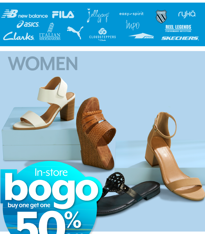 Bealls Stores: Last Chance for BOGO 50% Off Shoes!
