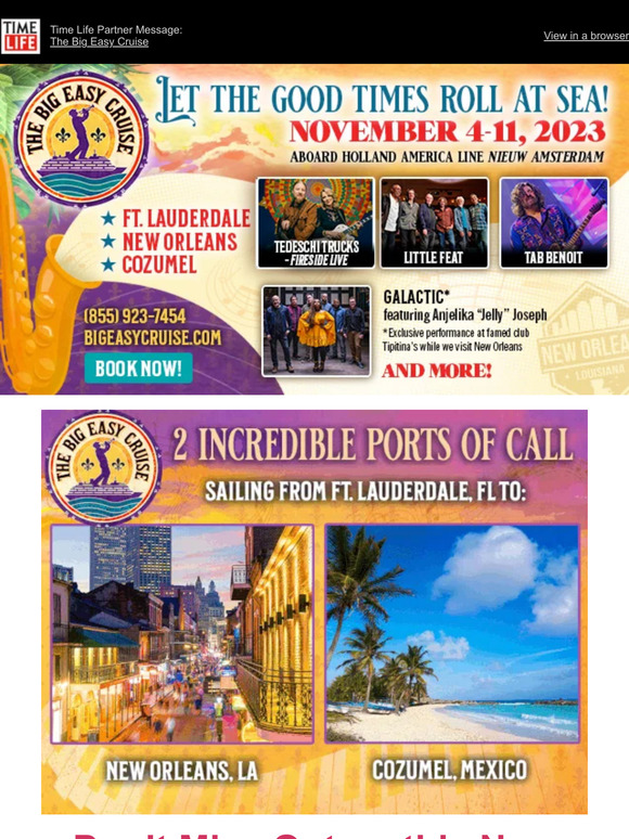 The Big Easy Cruise; See Little Feat and Many More!