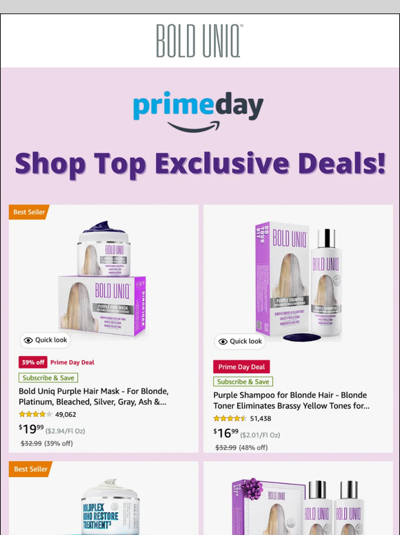 Shop Prime Day Exclusives! Up to 60% OFF!