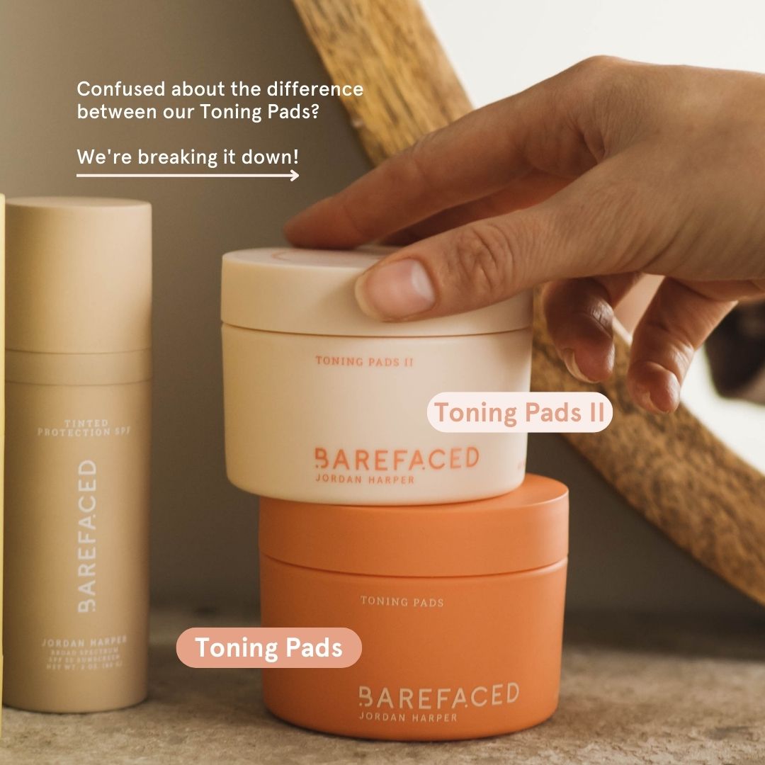 BAREFACED What's the difference between our Toning Pads? Milled