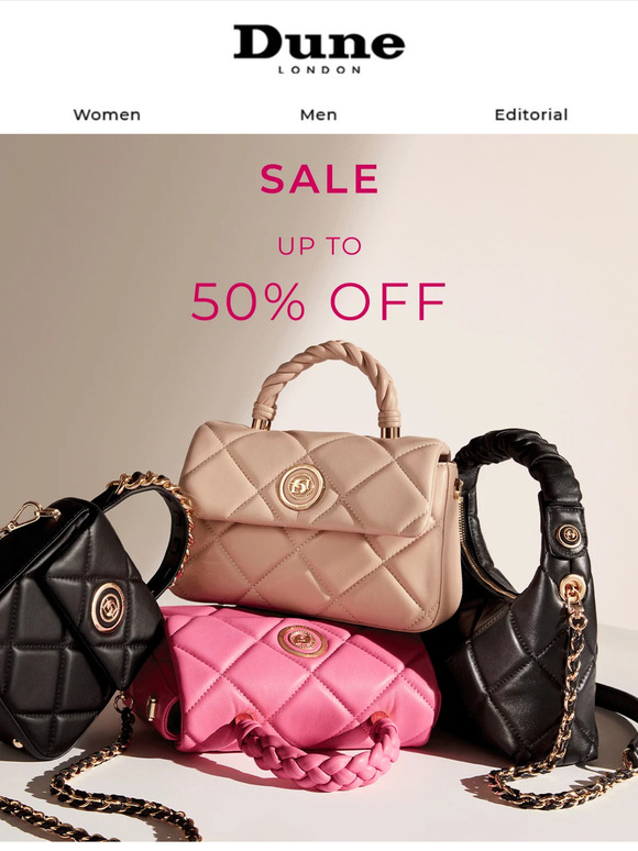 Bag up to 50% off...