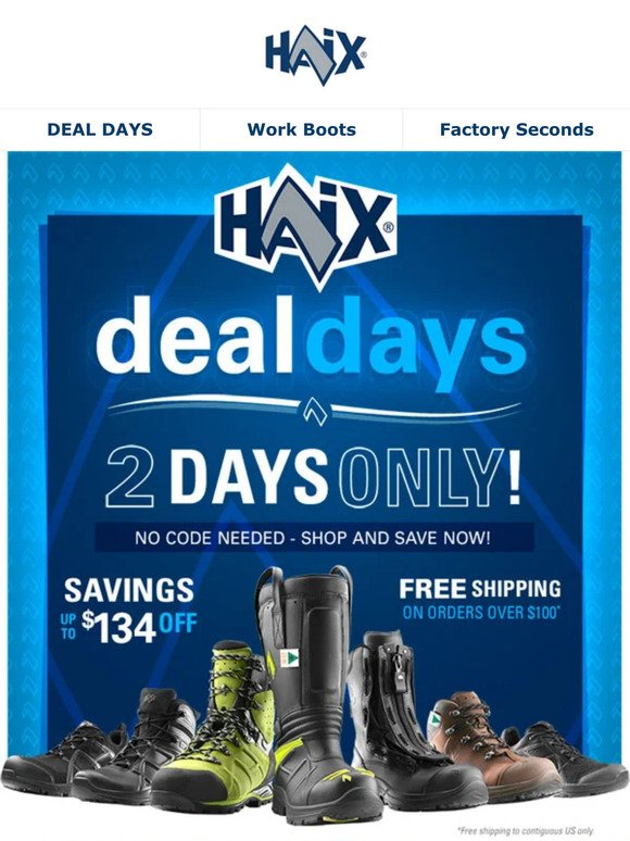 HAIX Deal Days are Here!
