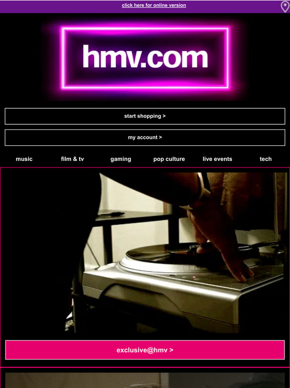 Fan favourites on formats exclusive@hmv!