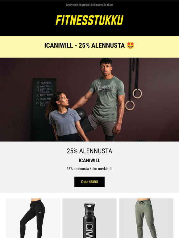 ICANIWILL - 25% alennusta