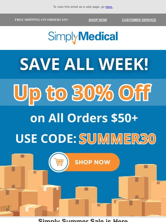 Simply Summer Sale, Up to 30% Off Orders $50+!