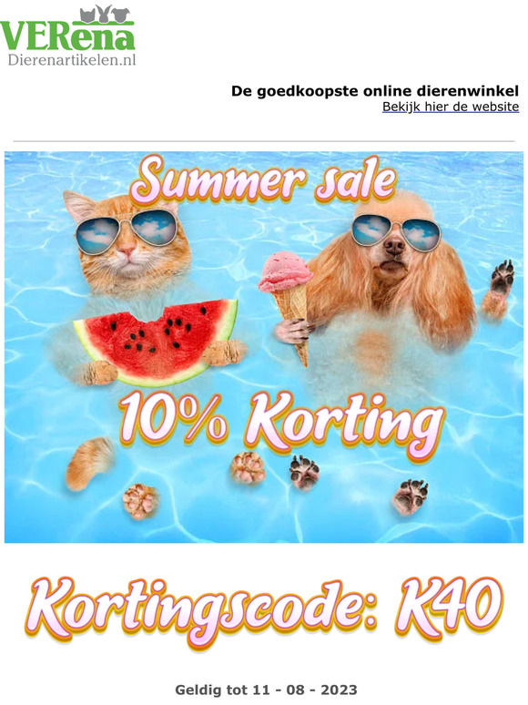 10% korting op de gehele webwinkel! 😍