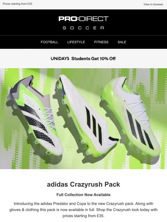 adidas Crazyrush Full Collection Available!
