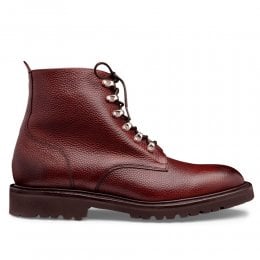 Tarran GV Derby Boot in Burgundy Grain Leather