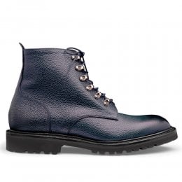 Tarran GV Derby Boot in Navy Grain Leather