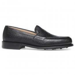 Howard R Loafer in Black Grain Leather