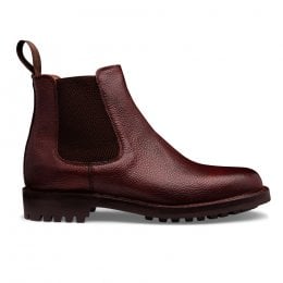 Brecon C Veldtschoen Chelsea Boot in Burgundy Grain Leather