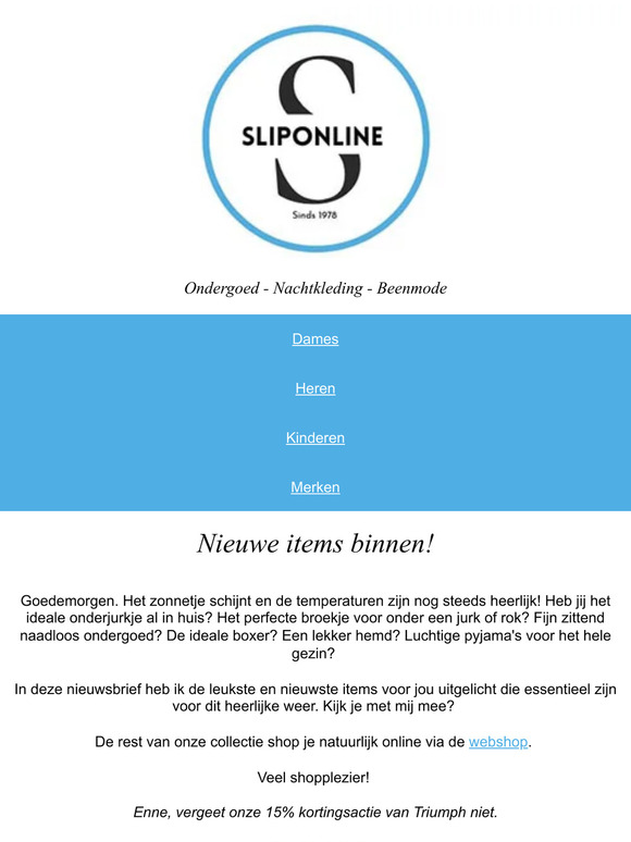 1 klik verwijderd van de nieuwste items!😍