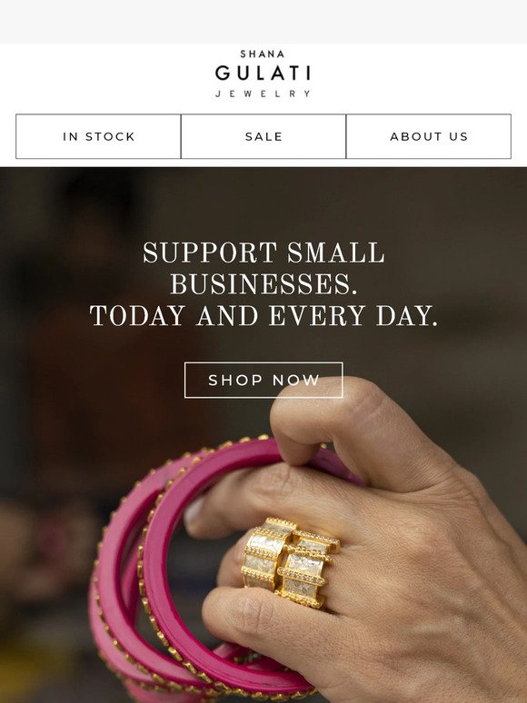 Shop Shana Gulati Jewelry and Support Women Owned Businesses