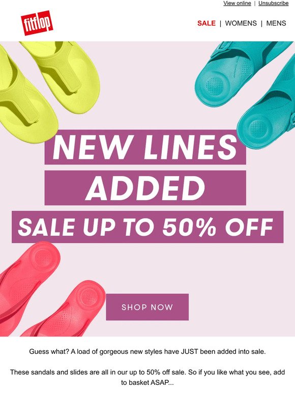 SALE: New Lines Added!