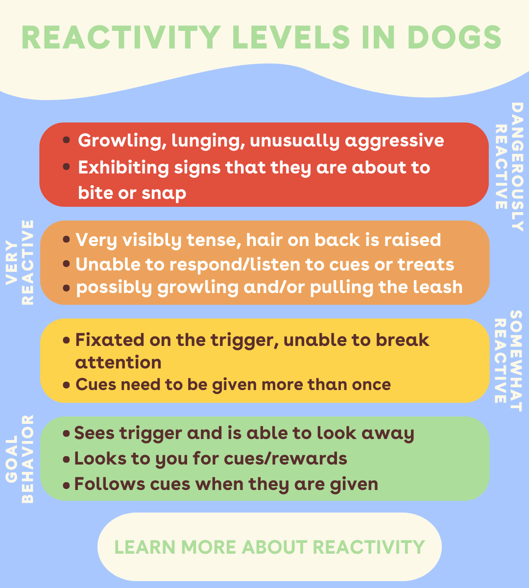 Pupford LLC Reactivity Levels in Dogs From Dangerous to Goal