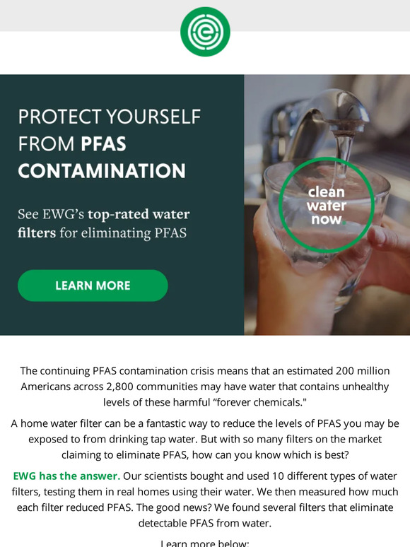 Food Scores NEW Best water filters to use against PFAS Milled