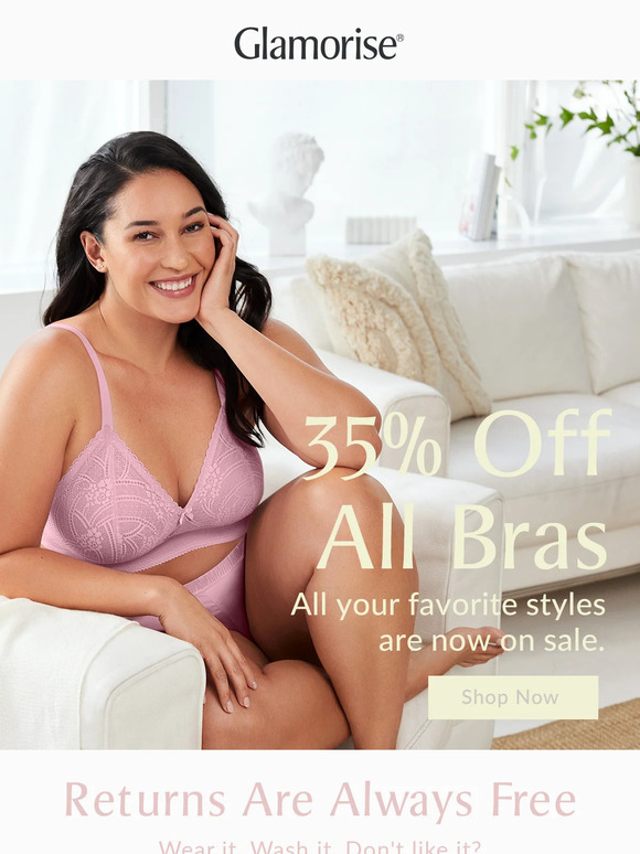 All bras are 35% off
