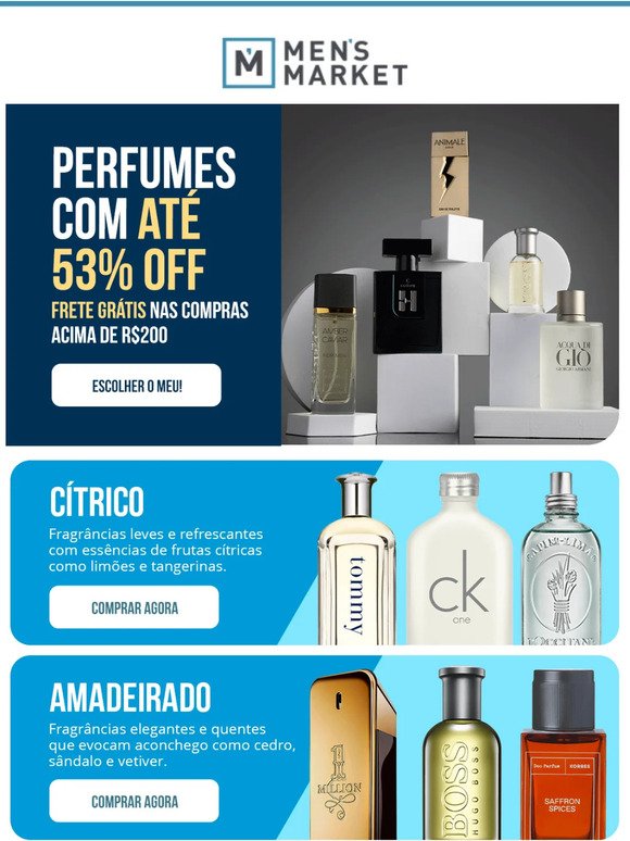 Cheiro de perfume bom 😎 até 53% OFF