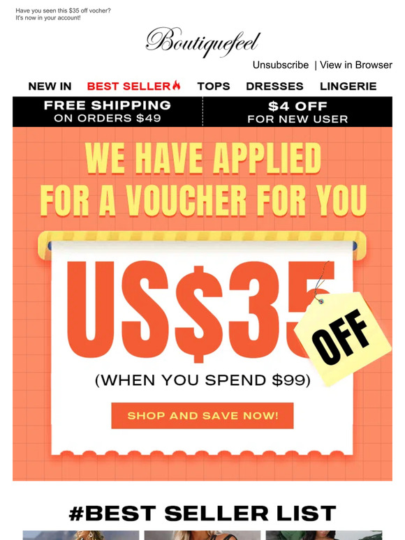 💌35 OFF vocher is now in your account! Milled