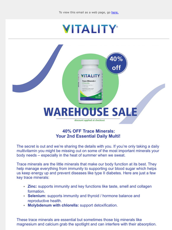 40% OFF Trace Minerals: Your 2nd Essential Daily Multi!