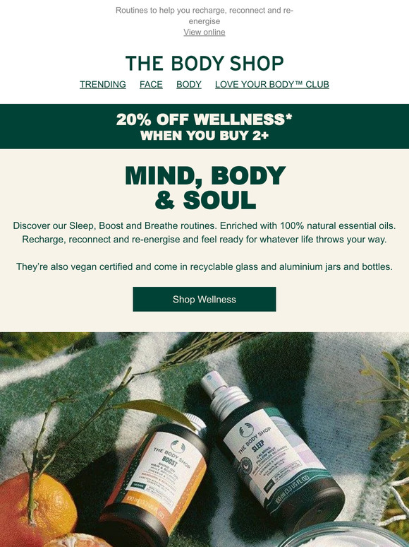 20% off* your Wellness routine