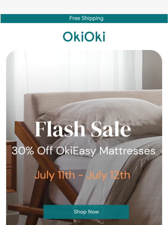30% OFF OKIEASY MATTRESS! 🎉