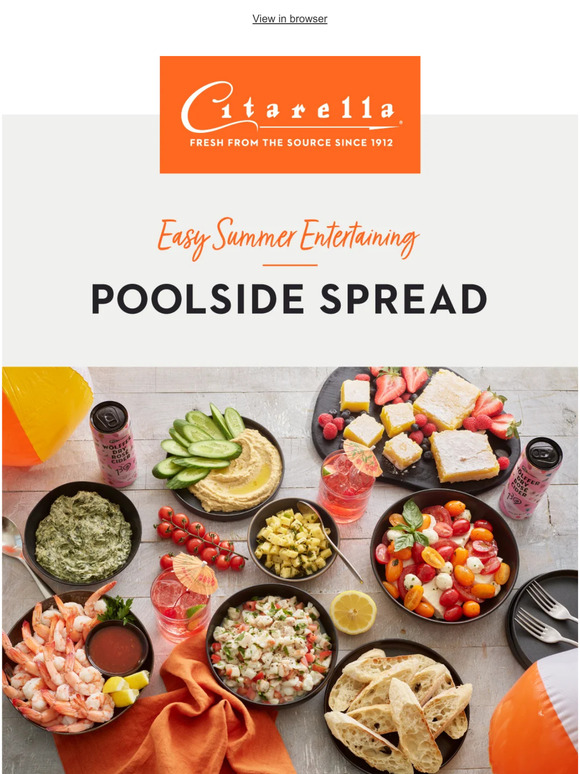 Inspiration for a Fresh, Poolside Spread!