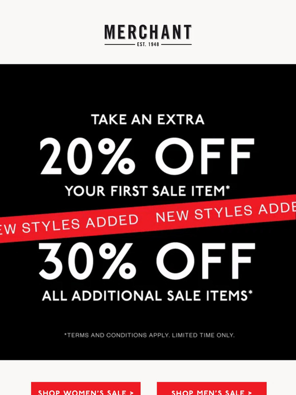 Winter Sale: NEW STYLES ADDED
