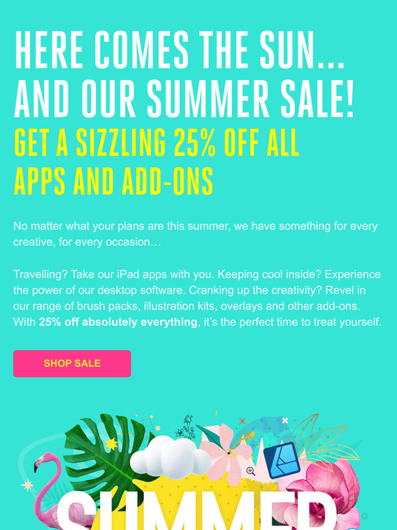 😎SUMMER SALE: 25% off everything in the Affinity Store!